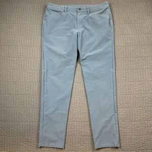 Lululemon ABC Pants Mens 36 (37x33) Blue Slim Fit Utilitech On The Move Stretch
